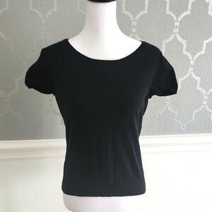 Talbots Black Short Sleeve Top MP‎